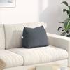 Back Cushion Dark Gray 45 x 20 x 35 cm Cord Fabric