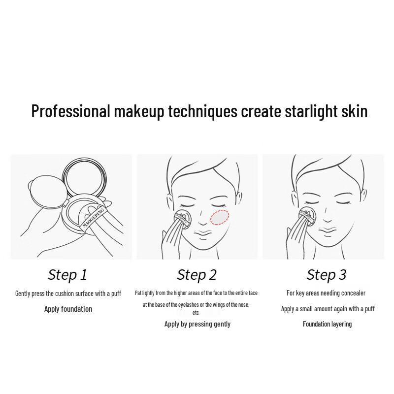 MAOGEPING Luxuriöse Caviar Feuchtigkeits-Kissenfoundation