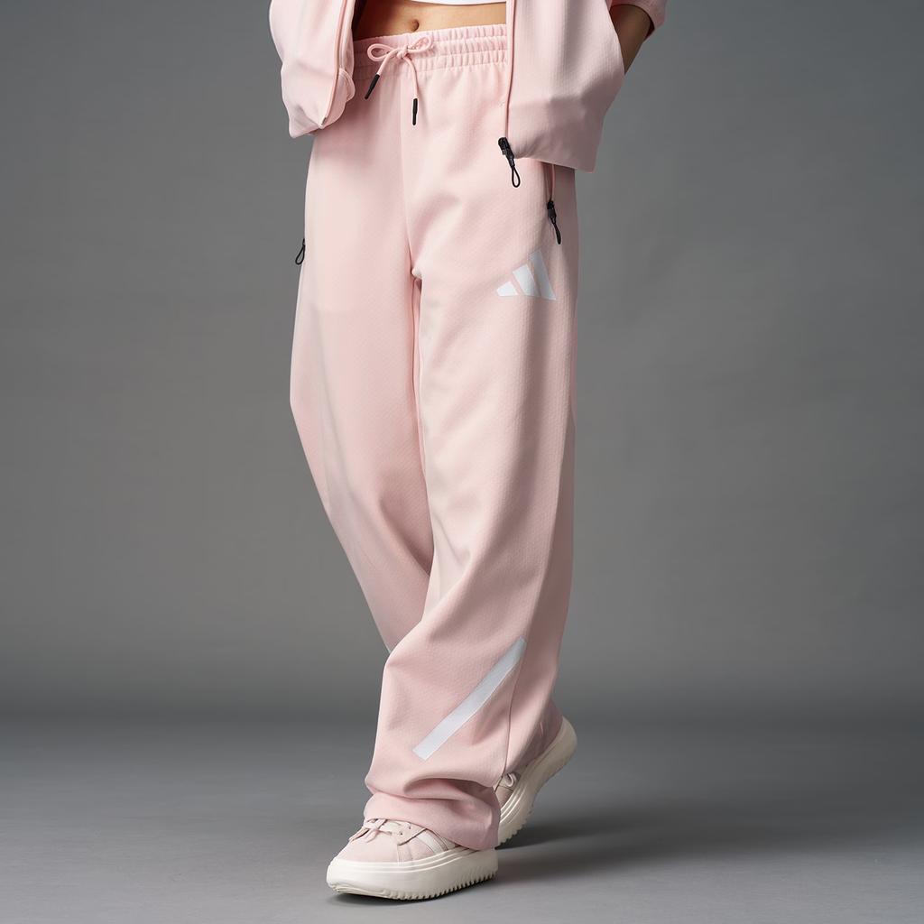 Adidas True Healing Series Barrel Tracksuit Bottoms Mid Rise Loose Fit Drawstring Casual Pants Women Bottoms KC7907