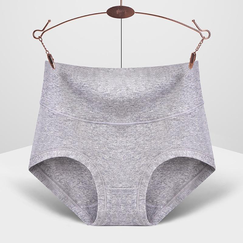 Bequeme Übergrößen Damen High Waist Kontrollunterwäsche Weiche Baumwolle Atmungsaktives Gewebe
