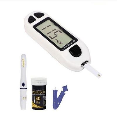 Control D White 50 Strips & Glucometer