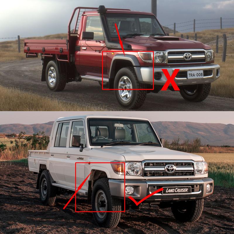 Car Mud Flaps for Toyota Land Cruiser Pickup FJ70 J70 LC70 70 2007~2023 Mudguard Splash Guards Fender Mudflaps Auto