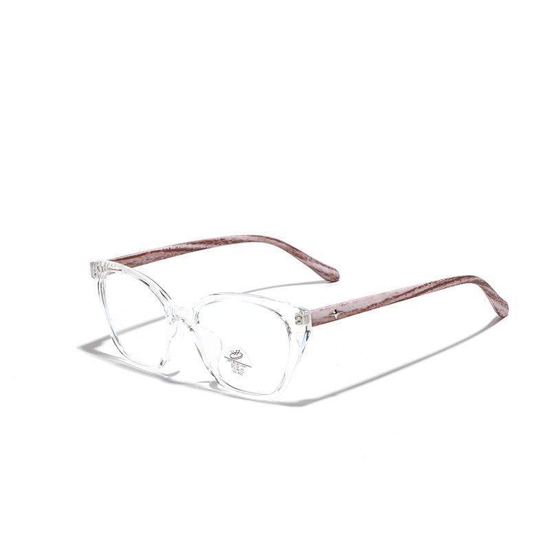Glasses Cat'S Eye Black Frame Small Fragrance Can Be Matched With Myopia Flat Glasses Men'S High-End Plain Frame Glasses Women