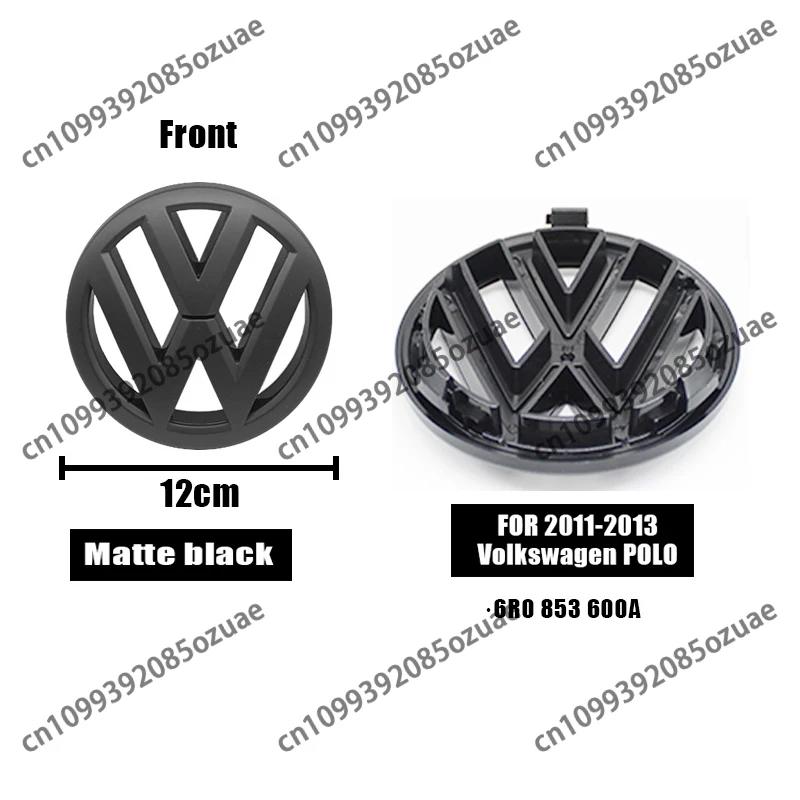 For VOLKSWAGEN VW 1Pc 3D ABS Car Front Logo Grille Badge Trunk Badge For Volkswagen Polo 2011-2013 6R0853600A 35D853630 Auto Rep
