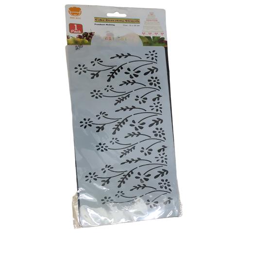 @ Plastic Stencil For Cake Decorating Flower Design