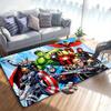 1pc Marvel Avengers Super Heroes Area Rug, Non-Slip Floor Mat, Cartoon Character Design, Soft Velvet, Room Decor, Washable Indoor Carpet