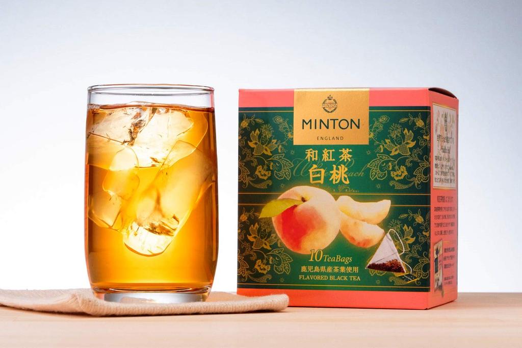 Minton Japanese Black Tea, White Peach, 10 Tea Bags X 3 Boxes