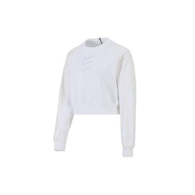 Fleece GX Crew Short Pullover Sweatshirt Women Tops Opal DM7658-100
