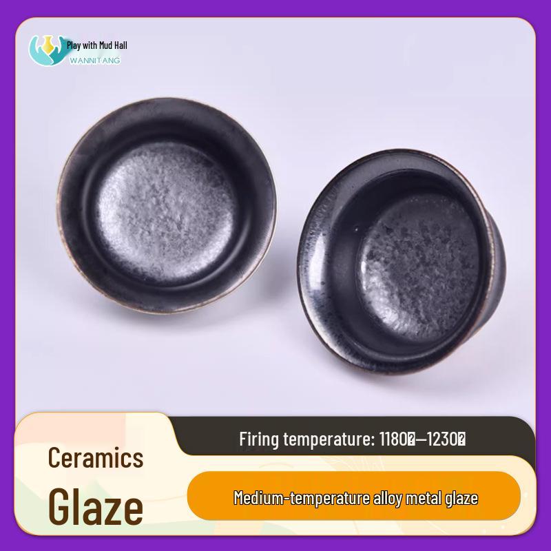 Ceramic Metal Crystal Glaze, Medium Temp 1180-1230°C Medium Temperature Alloy Glaze 300ml Bottle