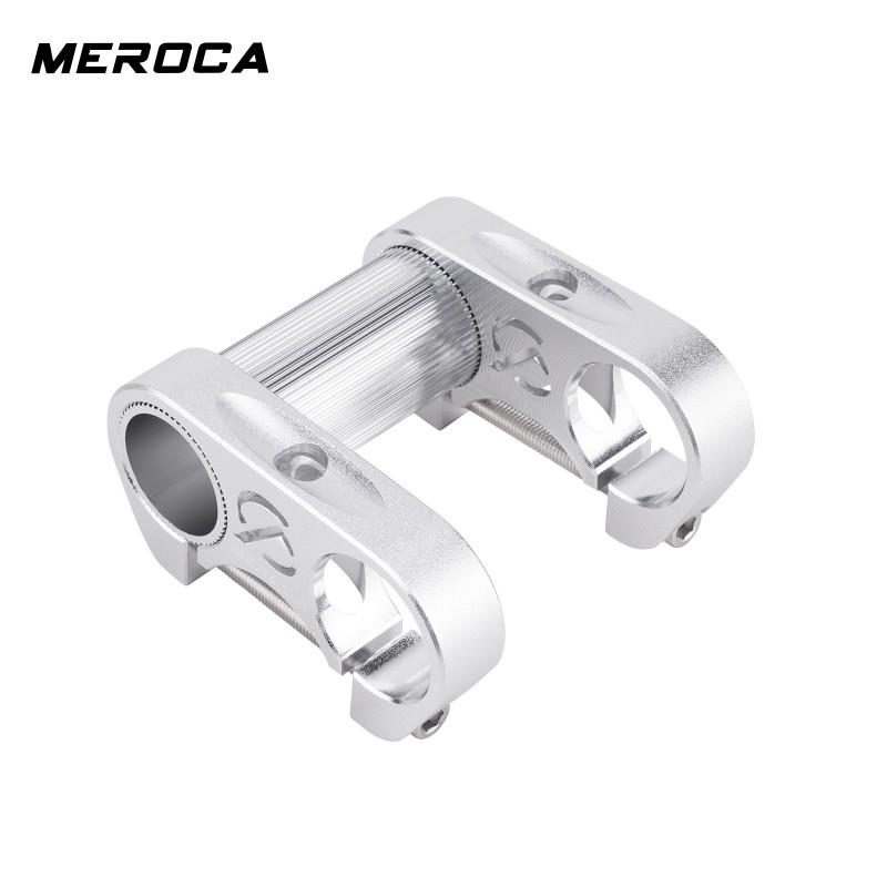 Adjustable Aluminum Bicycle Stem Dual Clamp 25.4mm Folding Bike Handlebar Upgrade DS01