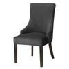 Toscana Velvet Chair Cover, Thick Black Velvet