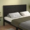 VidaXL Headboard Black 141x4x100 Cm Solid Pine Wood 819019