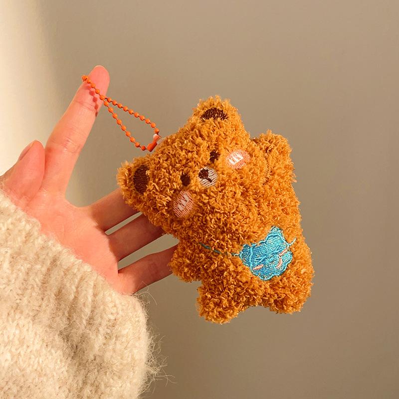 Cute Doll Pendulum Small Gift Pendant Ground Marketing Cartoon Keychain Plush Doll Backpack Bag Lanyard Accessories