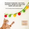 Cat Toys, Tomato Cat Teaser Sticks, Simulated Persimmon Cat Teaser Toys, Self-entertaining and Boring Gadgets with Bells, Catnip Products