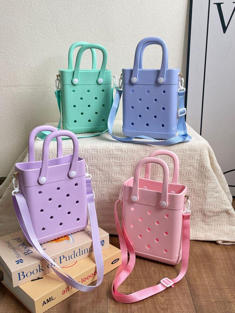 Women's EVA Handheld Tote Bag - Portable Commute Small Square Storage Bag