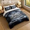 Bedding Set 1 Duvet Cover 2 Pillowcases Newcastle United FC Print Soft Bed Linen Bedroom Decor