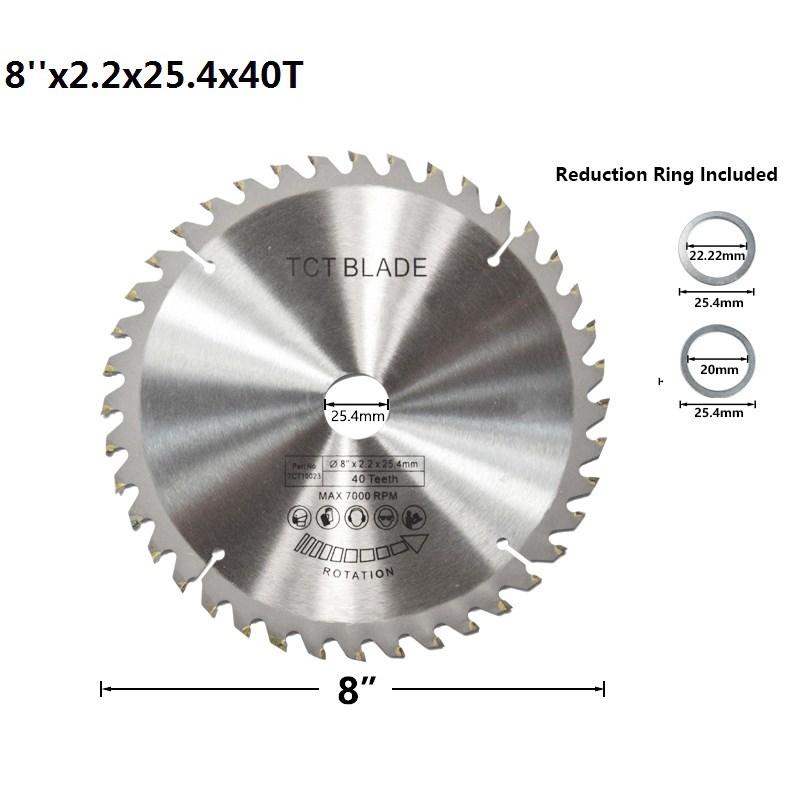 1 buc lamă de ferăstrău circulară 4" 6" 7" 8" inch lamă de ferăstrău din carbură de tungsten pentru lemn disc de tăiere TCT pentru prelucrarea lemnului