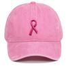 Breast Ribbon Embroidered Duckbill Cap for Sports & Sun Protection