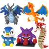 Pokemon Micro Building Block Pikachu Psyduck Gyarados Charizard Squirtle Model Diamond Brick Figure Model Toys for Birthday Gift
