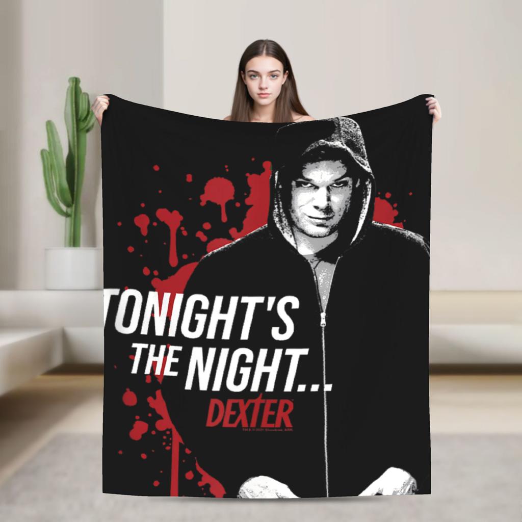 Dexter  Warm Soft Blanket  Kids Plush Throw Blanket Fluffy Couch Chair Flannel Bedspread Sofa Bed Cover