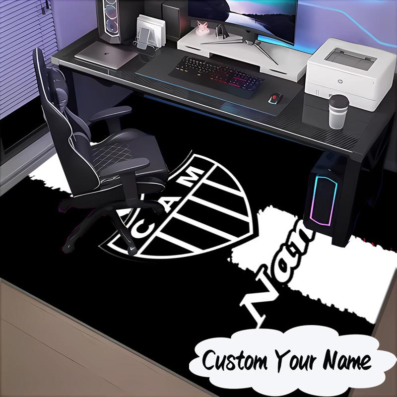 Custom Name Team Spirit Cam Unity Rug for Living Room, Game Rooms, Office, Bedroom, Floor Mat Playful Design, Fan Gifts Christmas Decor