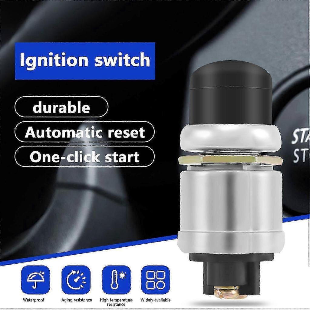 Waterproof 12V 50A Push Button Switch for Cars Boats Track Horns and Engine Starting