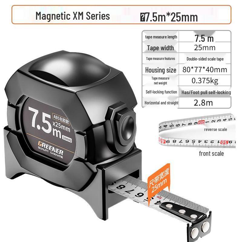 5m Steel Tape Measure with Automatic Lock - Mini, Durable, Stainless Steel Ruler