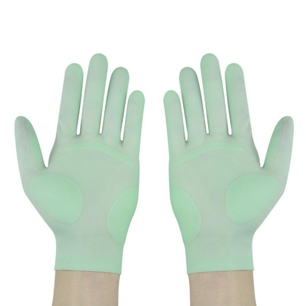 

1Pair Reusable Silicone Gloves Food Grade Dishwashing Gloves Multifunctional Cleaning Gloves зелений