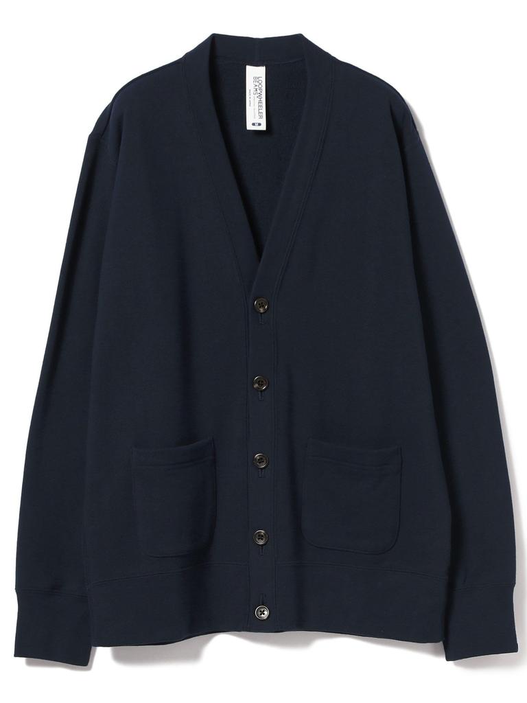 BEAMS PLUS/Sweatshirt LOOPEWHEELER X BEAMS PLUS Special Edition Extra Light Plus Sweat Cardigan Men's LW Marine (DK.NAVY) Size L 38130097593