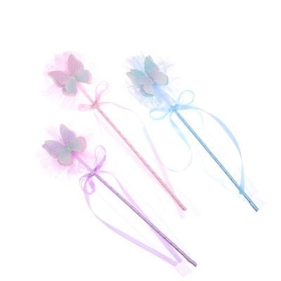 Cute Butterfly Magic Stick Fairy Wand Princess Cosplay Props Wand For Girls Birthday Halloween Party Supplies