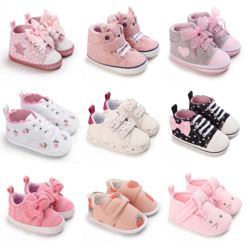 Spring and Autumn Women's Baby Casual Sports Shoes Soft Sole Anti Slip Indoor and Outdoor Walking Shoes First Step Walking Shoes