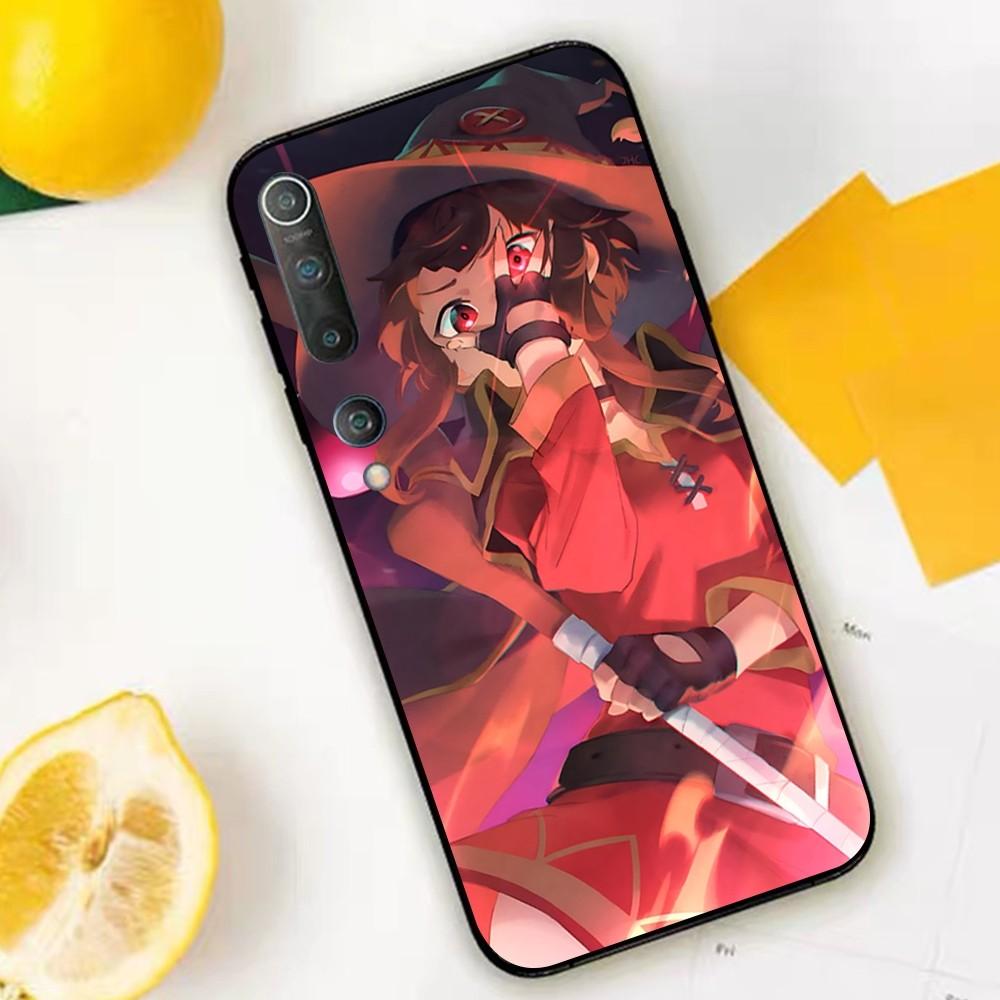 Megumin Anime K-KonoSuba Phone Case For Xiaomi Mi 5X 8 9 10 11 12 Lite Pro 10T PocoX3pro PocoM3 Note 10 Pro Lite