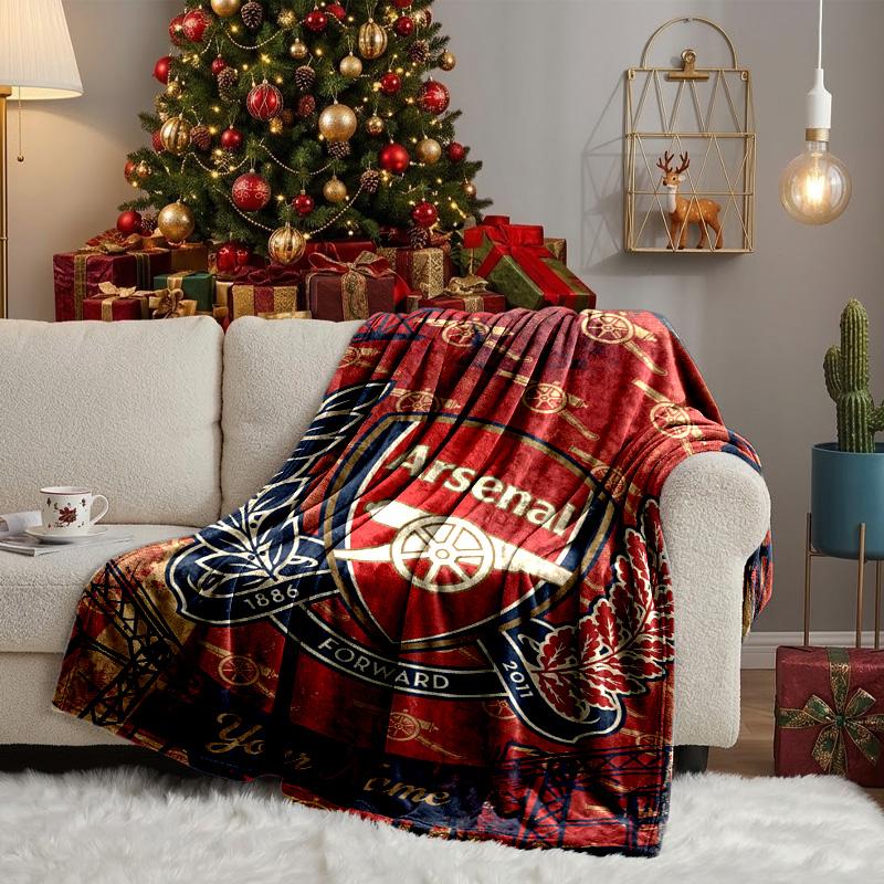 Custom Name Monaco Crest Emblem Blanket Bedding Blanket for Women Men, Soft Throw Blankets for Couch,Bed, Picnic, Christmas Gifts