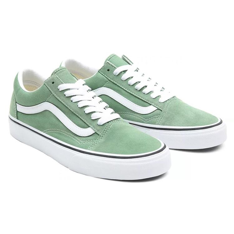 Vans Old Skool Shale Green Unisex Sneakers True-White VN0A3WKT4G6
