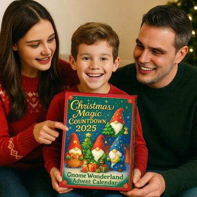 Calendário de Contagem Regressiva Gnomo de Natal 2025 Calendários do Advento de 24 Dias com 24 Gnomos Decoração de Feriado Multifuncional