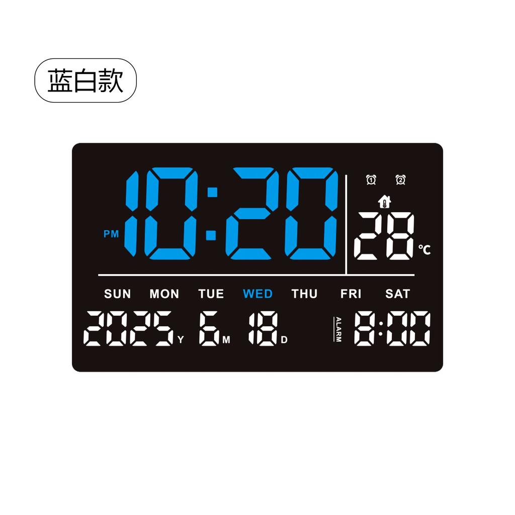 New LED electronic clock TV cabinet large screen digital clock modern multi-function perpetual calendar 1119