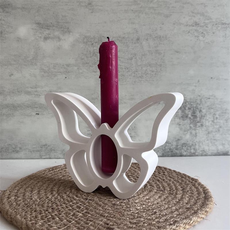 Butterfly Shape Hydroponic Vase Mold Diy Creative Butterfly Hollow Test Tube Flowerpot Concrete Craft Gift Diy Casting Mould