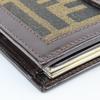 Used FENDI Bifold Wallet Zucca 01692 canvas/leather Brown Gamaguchi