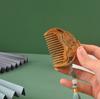Carved Lotus Pattern Hollow Out Wooden Comb Handmade Decorative Portable Massage Hair Combs with Tassels Natural Sandalwood Comb