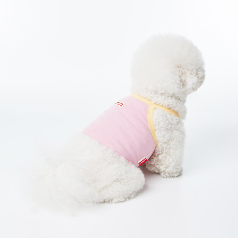 ORIGINAL VOLUME LOGO STAP CROP TOP-PINK M