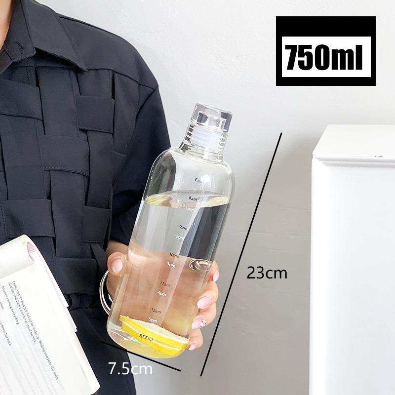 750ml Portable Hydration Bottles for Water Juice Coffee Durable Material for Outdoor Activities