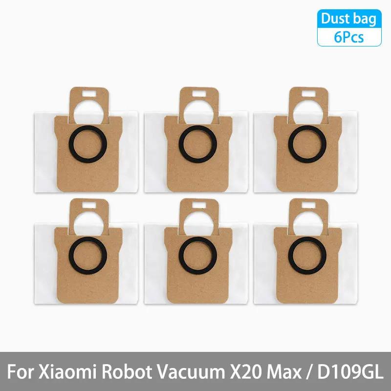 Suitable For Xiaomi Robot Vacuum X20 Max D109GL Accessories Roller Main Brush Side Brush Filter Mop Dust Bag