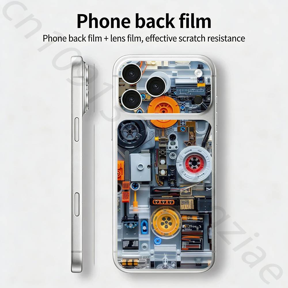 Kreative Leiterplatte Für iPhone 17 pro Max /17 pro Vollabdeckung Aufkleber Haut Wrap 3D Bunter Hinterer Schutzaufkleber Film