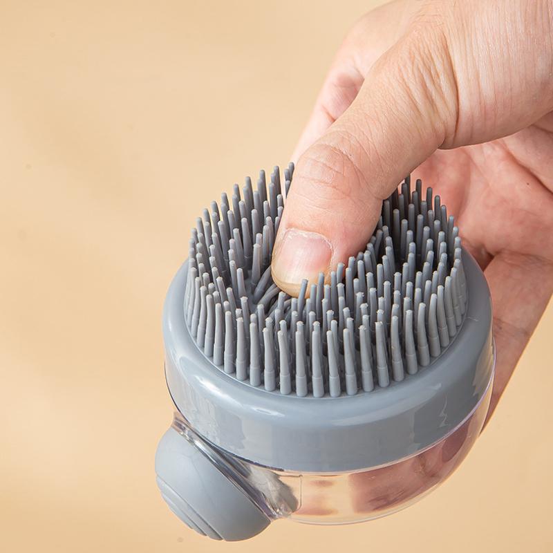 Add Liquid Bath Brush Scalp Massage Comb Automatic Add Liquid Comfort Shampoo Brush Cleaning Massage Bath Brush