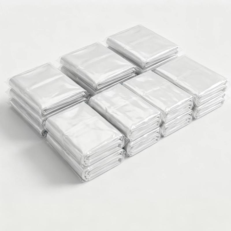 Extra Thick Clear Plastic Bed Cover Waterproof Dustproof Elastic Edges For Home Moving Renovation Long Term Storage