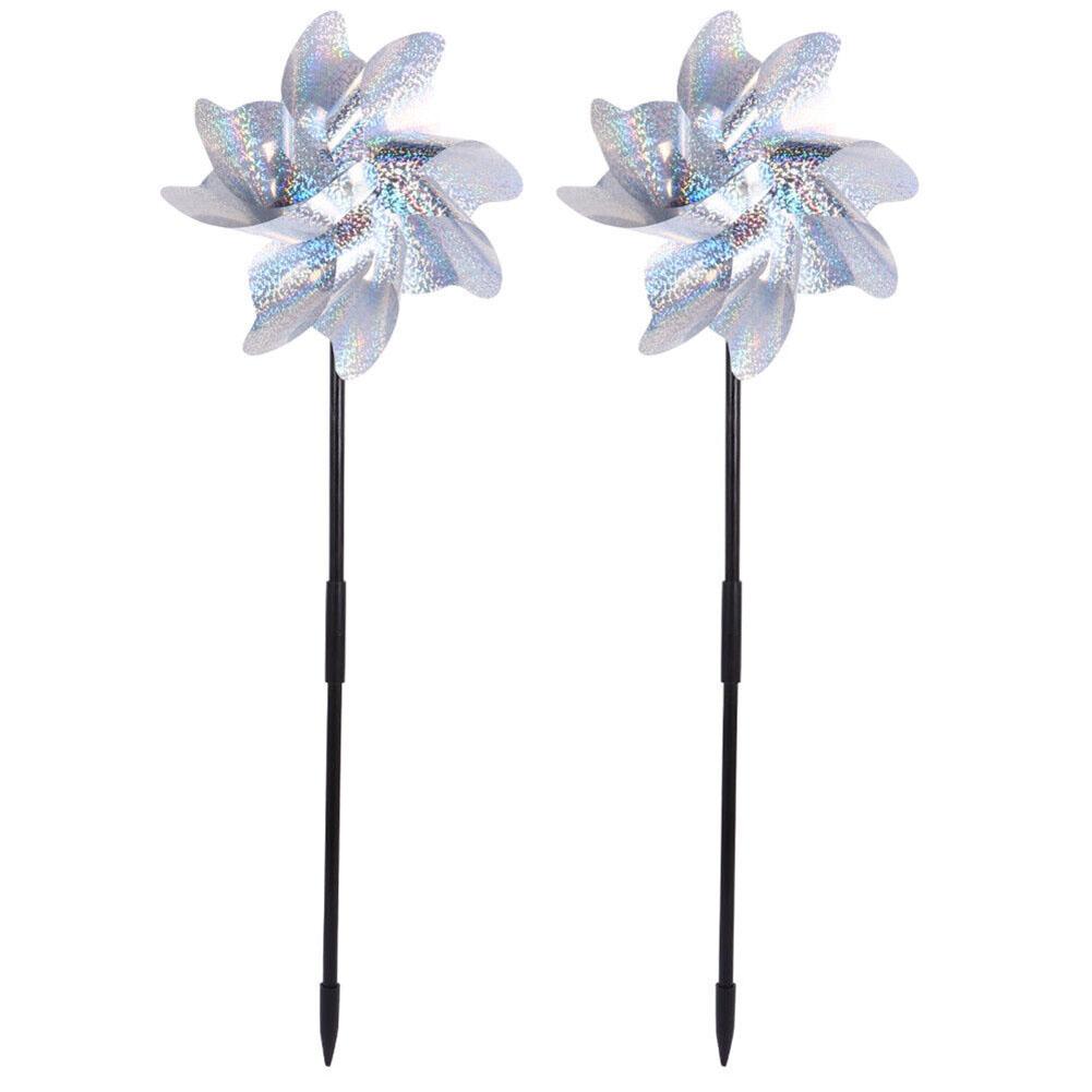 Bird Deterrent Garden Wind Chimes Outdoor Windmill Beautiful Design Bright Colors Fun Focal Point PVC Material