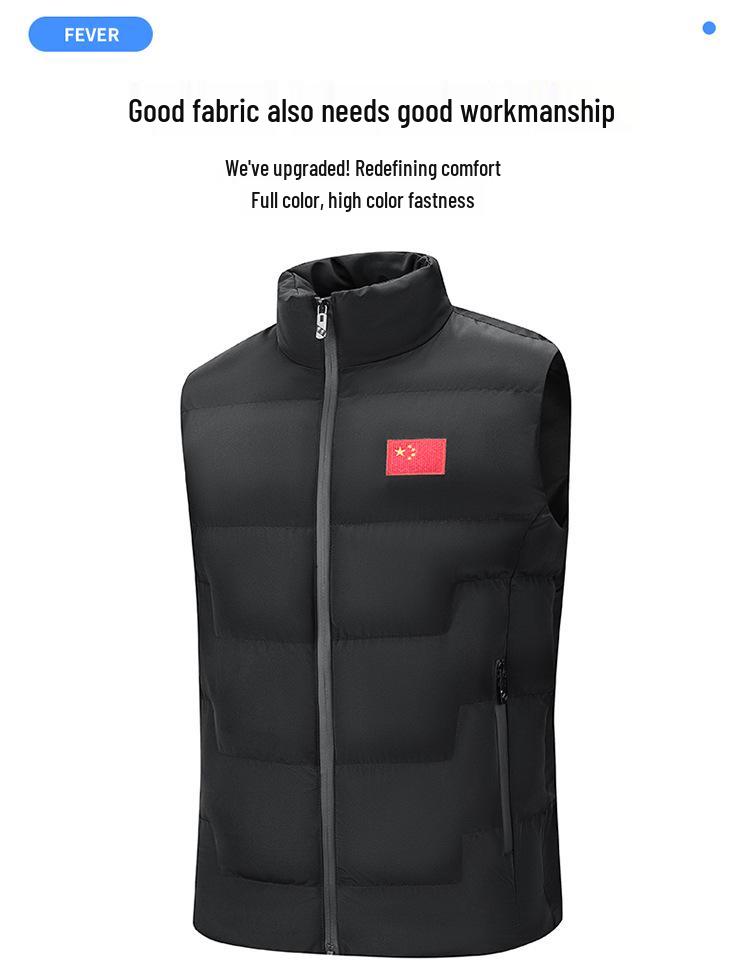 Autumn Winter Graphene Cotton Vest for Men & Women Athletes - Sleeveless Running & Training Outerwear