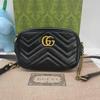 [Gebraucht] GG Marmont Matelassé Mini-Tasche 'Nero' - Sehr gut #1F0BGU7