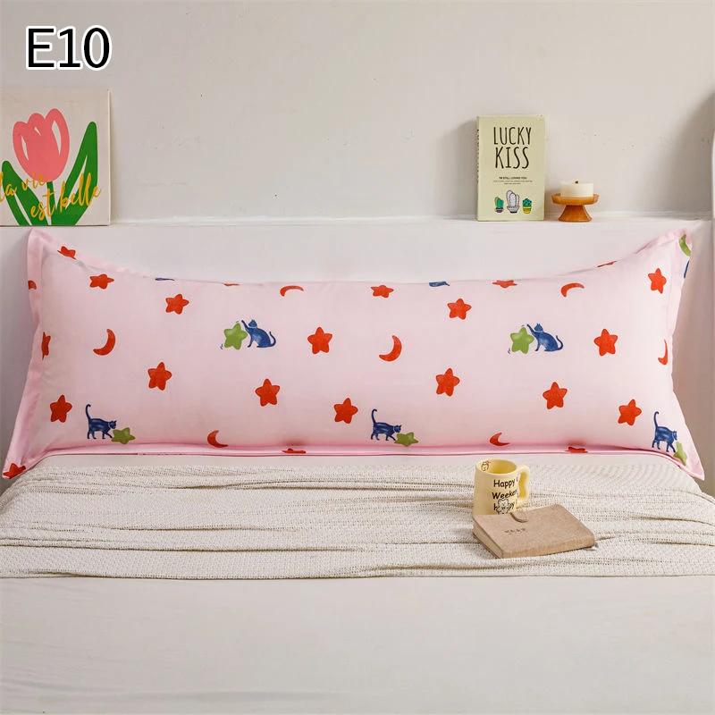 1Pcs 150Cm Lover One Piece Double Long Pillowcase Printed Home Sleeping Couple Pillow Cover Extended Bed Pillowcase Without Core