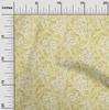 oneOone Cotton Flex Light Green Fabric Geometric & Floral Texture Diy Clothing Quilting Fabric Print Fabric By Yard 40 Inch